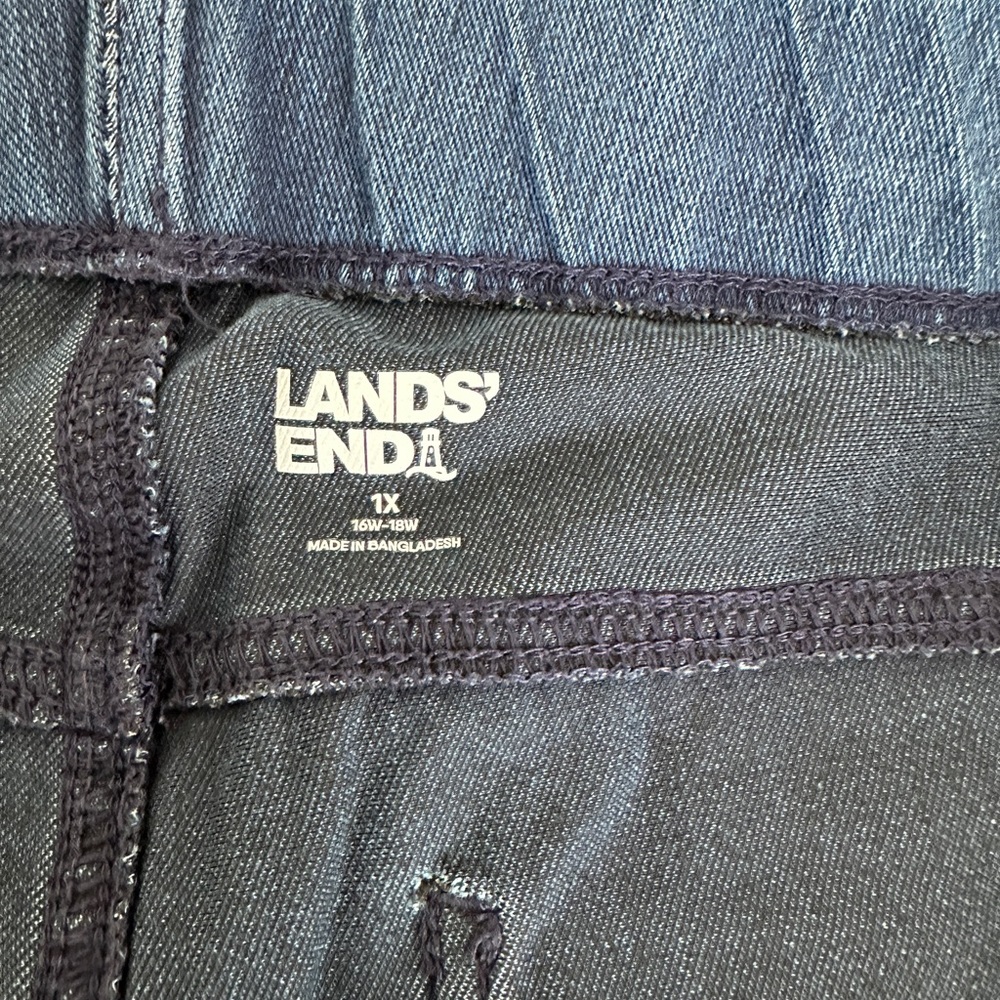 Lands' End Crop Pull on Jeans